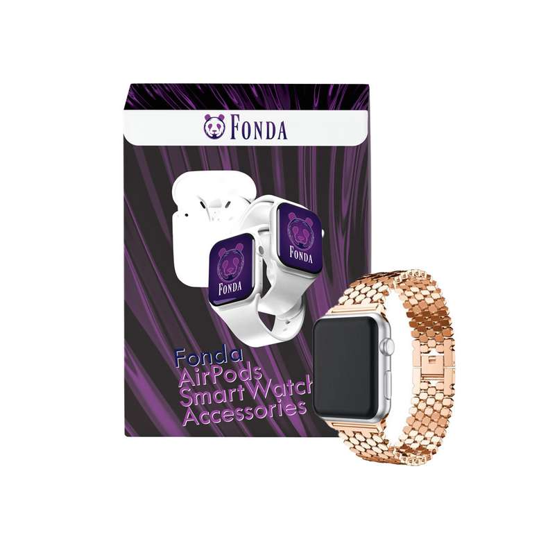 بند فوندا مدل لونه زنبوری مناسب برای اپل واچ 38/40 میلیمتری