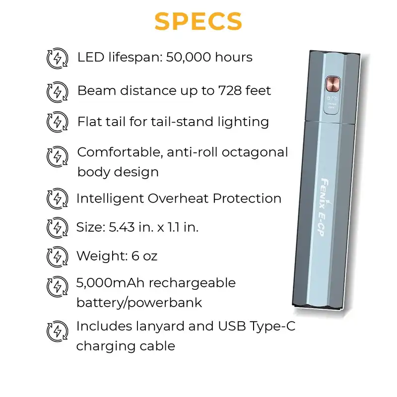 چراغ قوه دستی فنیکس مدل E-CP