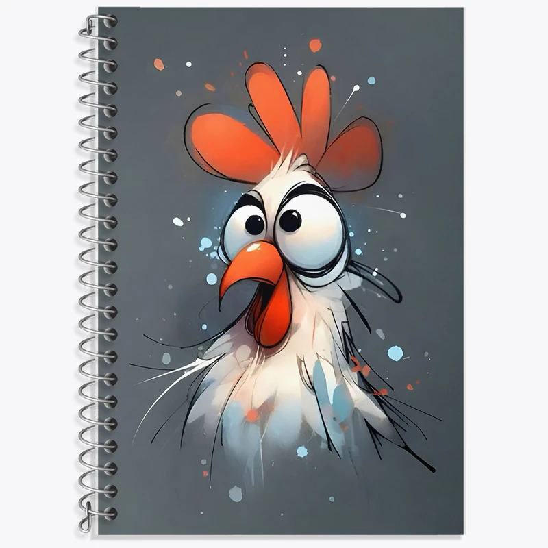 دفتر نت موسیقی 50 برگ خندالو طرح خروس خنگ کد F7936