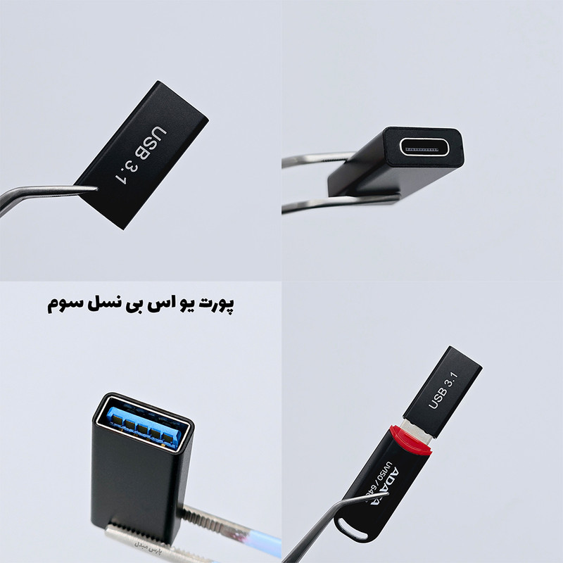 مبدل افزایش طول USB مدل Female-Female بسته 2 عددی