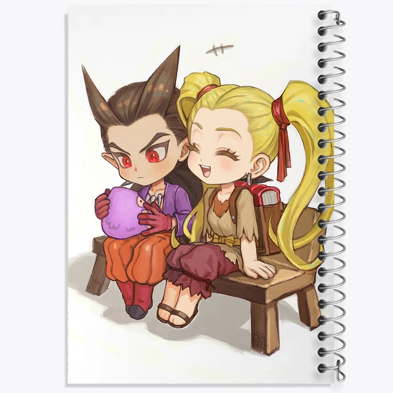 دفتر نقاشی 50 برگ خندالو طرح بازی دراگون کوئست (Dragon Quest) کد 35227