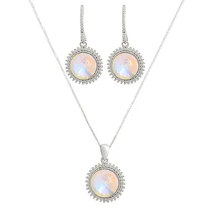 نیم ست نقره زنانه سواروسکی کد M3023