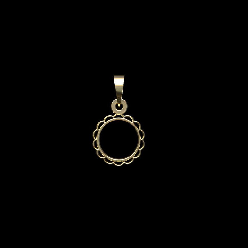 آویز گردنبند طلا 18 عیار زنانه مدوپد مدل دایره کد PA1-10539 آویز گردنبند طلا 18 عیار زنانه مدوپد مدل دایره کد PA1-10539