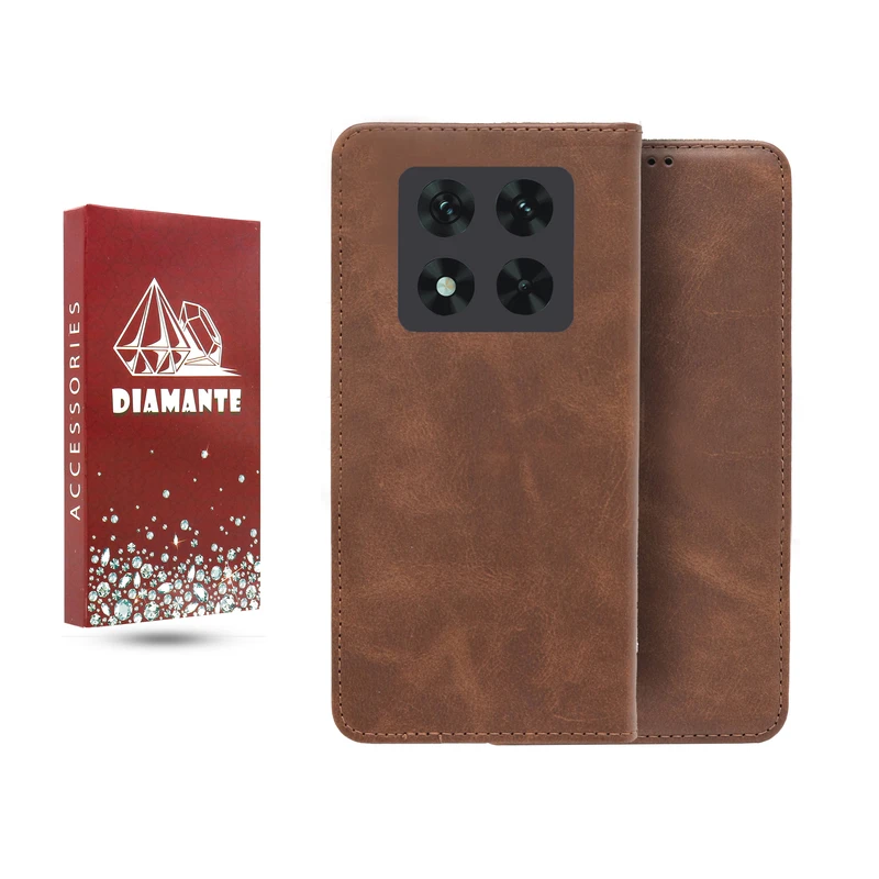 کیف کلاسوری دیامانته مدل قفل مگنتی مناسب برای گوشی موبایل شیائومی Redmi Note 14 Pro Plus