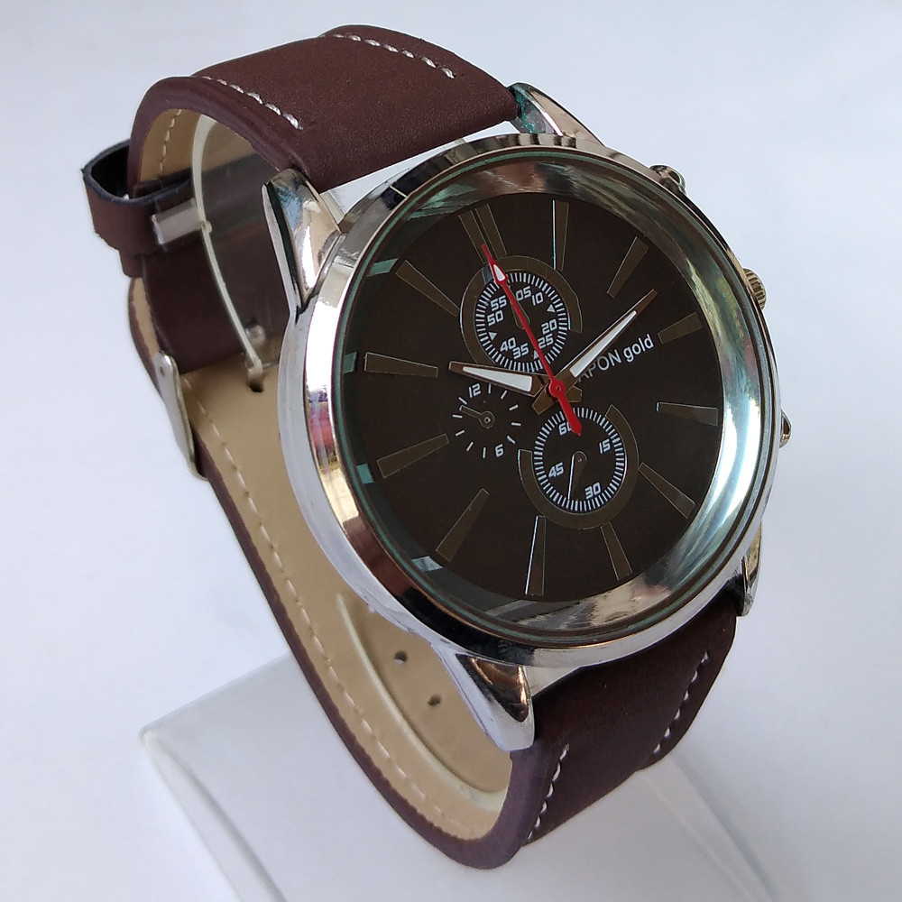 ساعت مچی عقربه ای پسرانه مدل بند جیر کد 1121JG