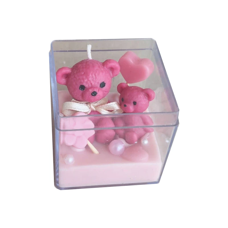 شمع دست ساز مدل خرس کد 012