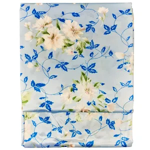 پرده حمام طرح FLOWERS سایز 170x200 سانتی متر