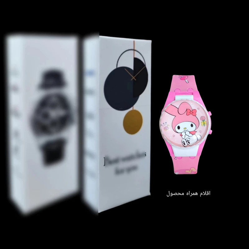 ساعت مچی دیجیتال مدل بند سیلیکونی قاب چرخان طرح بانی خرگوش