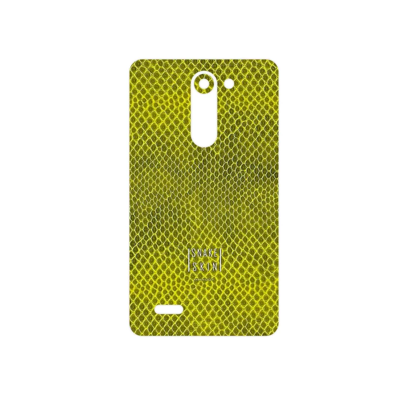 برچسب پوششی ماهوت مدل Yellow Snake Skin مناسب برای گوشی موبایل ال جی L Bello