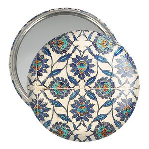 آینه جیبی خندالو مدل کاشی کد 2179