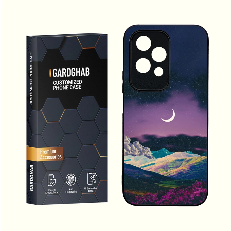 کاور گارد قاب مدل دور ژله ای پشت گلس منظره و طبیعت مناسب برای گوشی انر Honor 200 Lite 5G