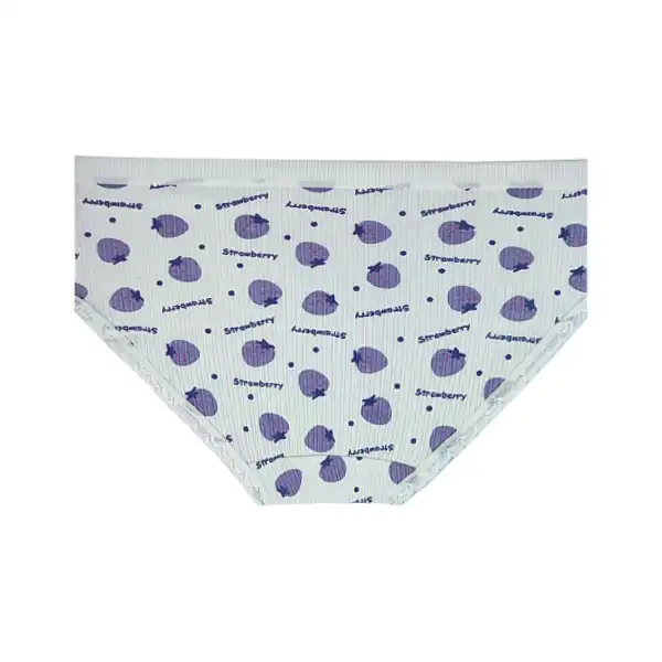 شورت زنانه مدل نخ پنبه کبریتی بغل پهن طرح توت فرنگی کد 86940