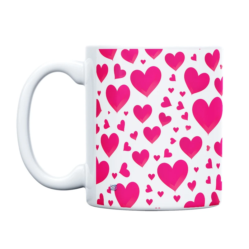 ماگ حس آمیزی طرح عاشقانه مدل قلب زیبا کد 78