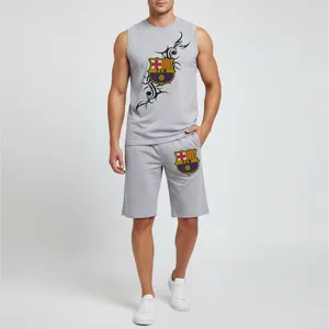 ست تاپ و شلوارک مردانه مدل بارسلونا کد A45