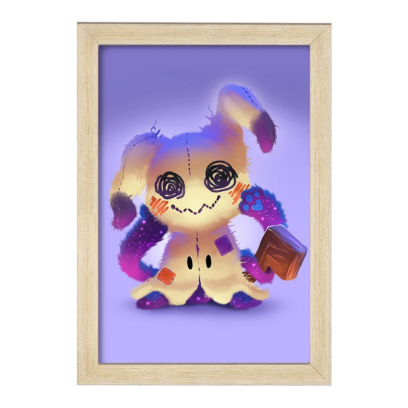 تابلو خندالو مدل میمیکیو انیمه پوکمون  کد 17307