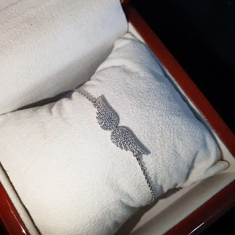 دستبند نقره زنانه جی تی ای مدل بال فرشته