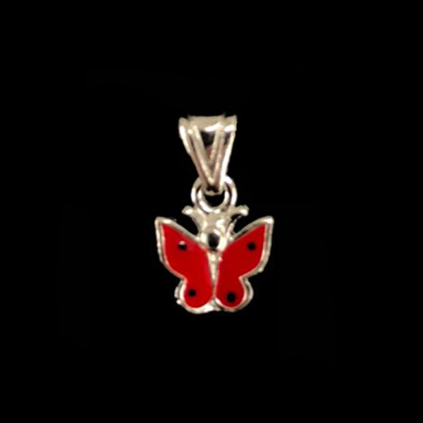 آویز گردنبند نقره زنانه گیرا مدل پروانه کد G779