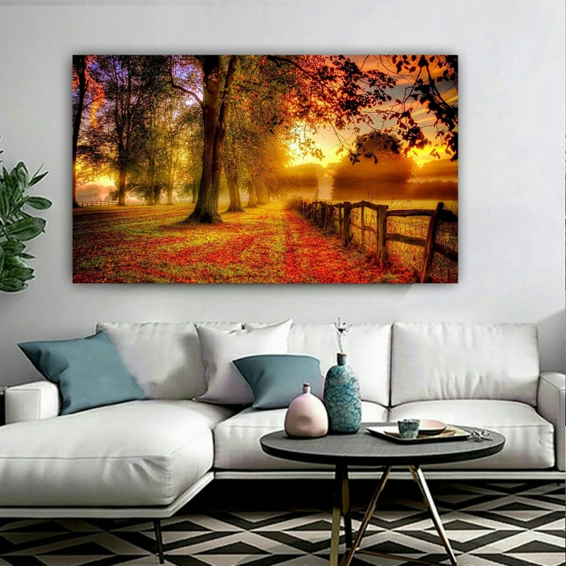 تابلو بوم مدل غروب و طبیعت کد AR8440