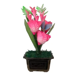  چراغ خواب طرح گلدان و گل کد 099