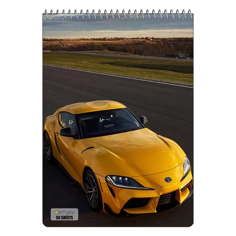 دفتر نقاشی 50 برگ سیمی کارنیکا طرح تویوتا سوپرا Toyota Supra کد 19511