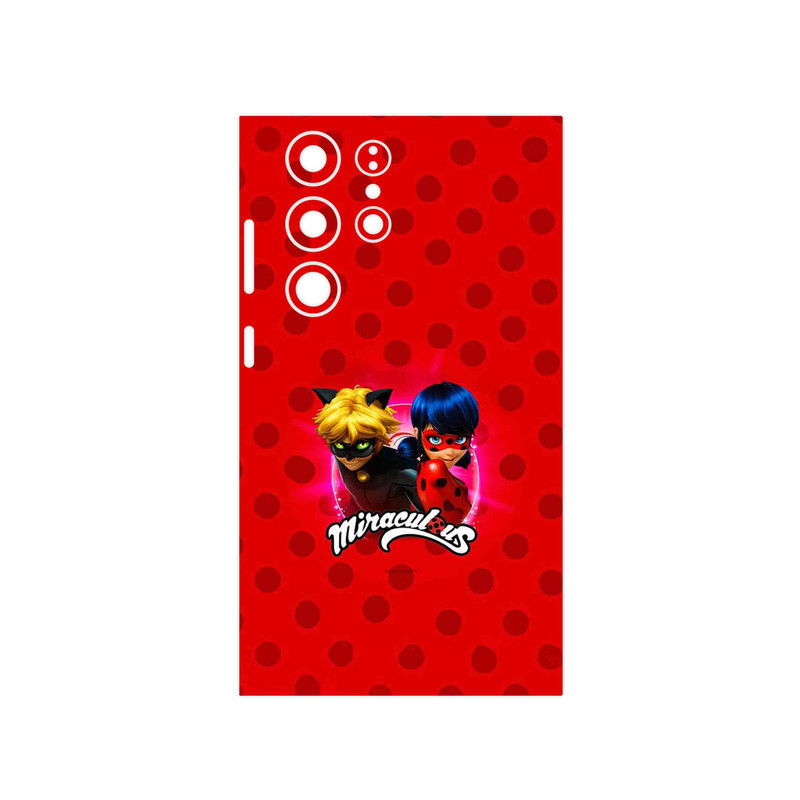 برچسب پوششی ماهوت مدل Ladybug and Cat Noir مناسب برای گوشی موبایل سامسونگ Galaxy S23 Ultra