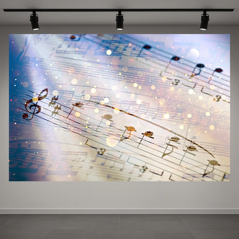 پوستر طرح نت موسیقی مدل سمفونی نور کد AR3059548