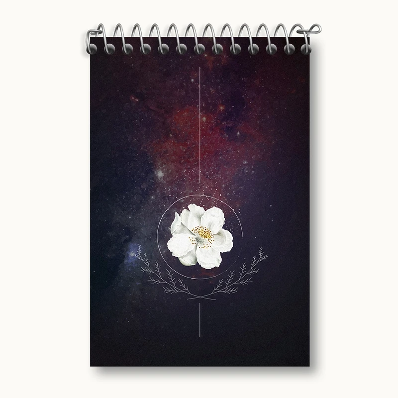 دفتر یادداشت 50 برگ خندالو مدل گل (Flower) کد F2544