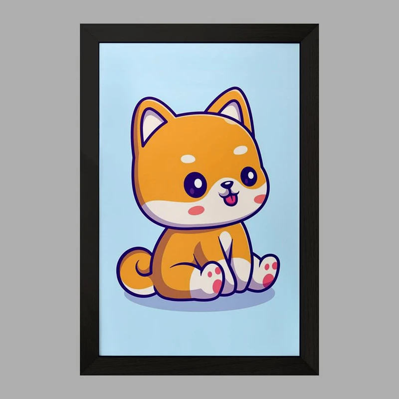 تابلو خندالو مدل حیوانات بامزه گربه کد 29723