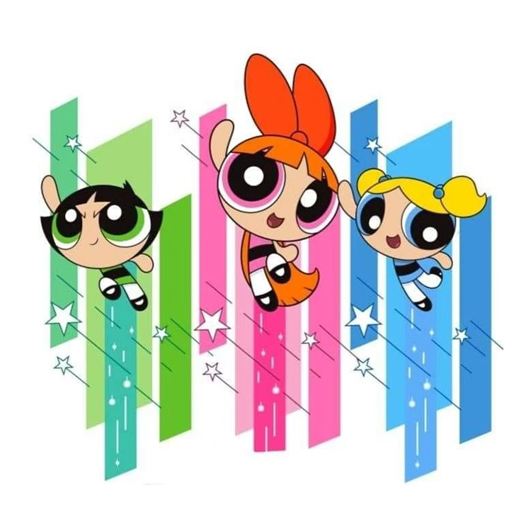 استیکر پارچه و لباس پاد آفرین مدل انیمیشن پف پفی ها کد 263