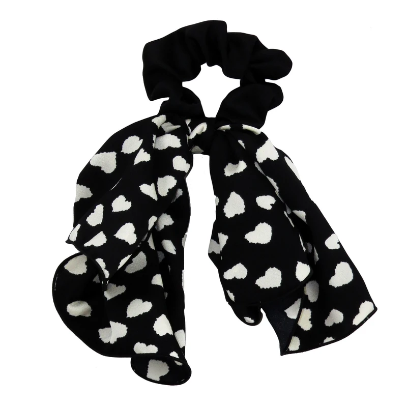 کش مو زنانه مدل خال خال آویز دار کد 2116