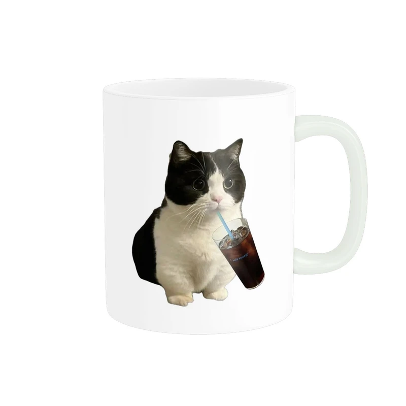 ماگ پاد آفرین مدل گربه بامزه فانتزی کد 2415