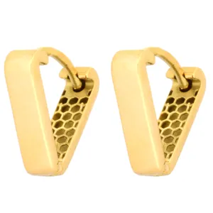 گوشواره طلا 18 عیار زنانه طلای مستجابی مدل نیکا مثلث کد 40204