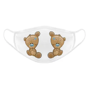 ماسک تزیینی صورت بچگانه طرح خرس قهوه ای کد 617015