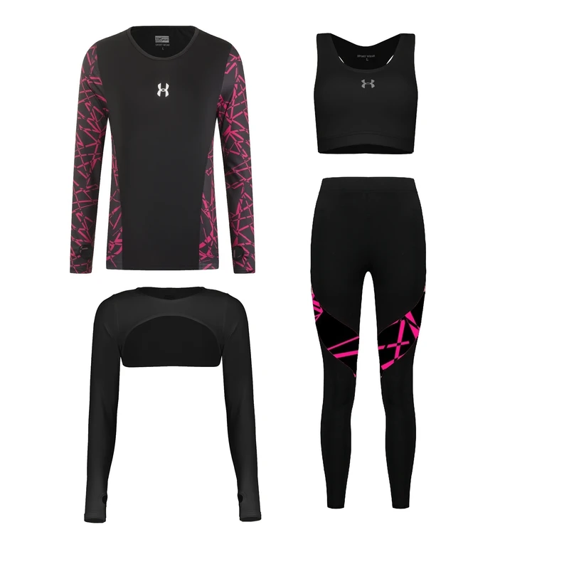 ست چهار تکه لباس ورزشی زنانه مدل 1401-1801-75-70