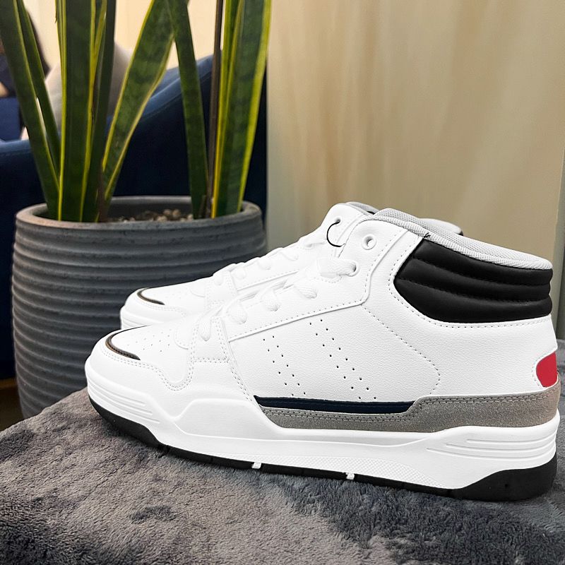 نیم بوت مردانه مکس مدل Panelled High-Top Lace-Up Sneakers -  - 7