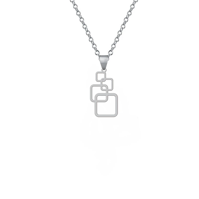 گردنبند زنانه هایکا مدل شکل هندسی کد ha 963