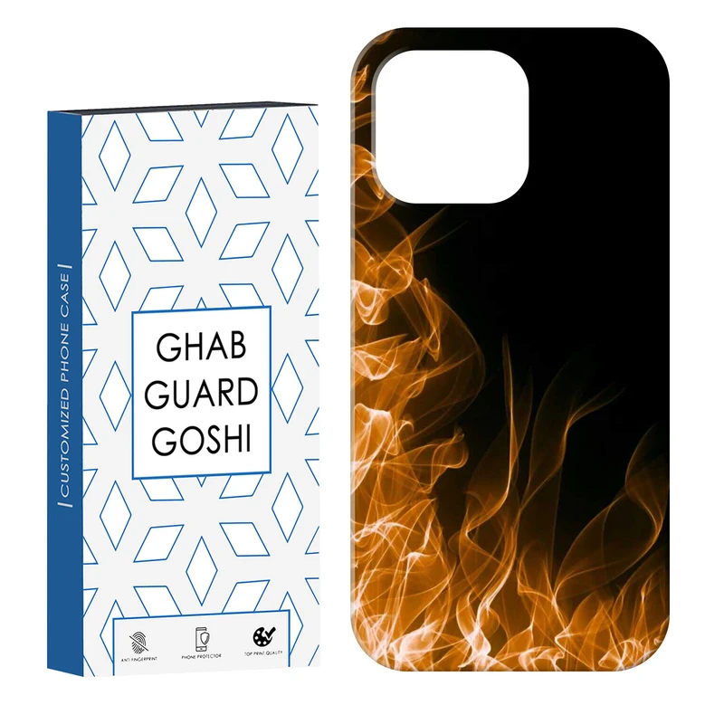 کاور قاب گارد گوشی طرح آتیش کد Dimo-932 مناسب برای گوشی موبایل اپل IPHONE 14 PRO   