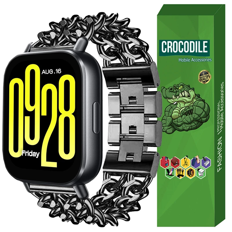 بند کروکودیل مدل CARTIER مناسب برای ساعت هوشمند شیائومی Redmi Watch 5 Active 22MM