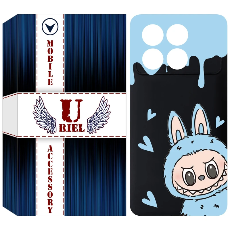 کاور یوریل قاب مدل KSH کد 131 طرح عروسک لبوبو مناسب برای گوشی موبایل شیائومی Poco X6 Pro