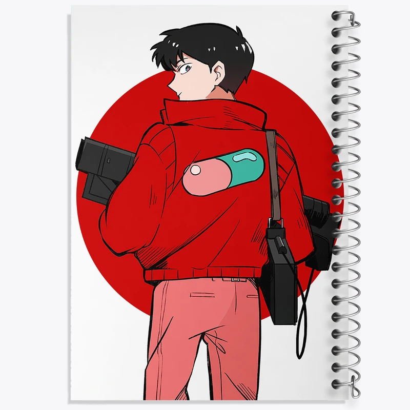 دفتر نت موسیقی 50 برگ خندالو مدل کاندا انیمه آکیرا کد 33356