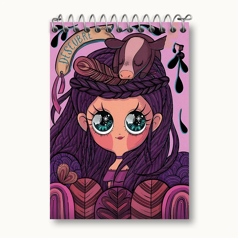 دفتر یادداشت 50 برگ خندالو طرح دخترانه کد N3297