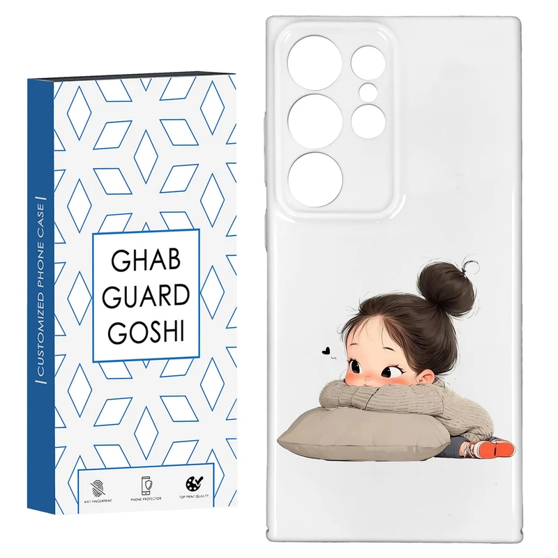 کاور قاب گارد گوشی طرح فانتزی دختر ملوس کد HARD-015 مناسب برای گوشی موبایل سامسونگ GALAXY S23 ULTRA