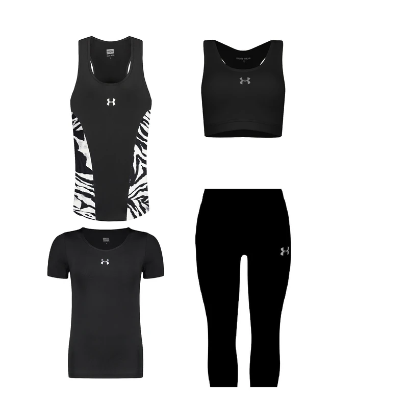 ست چهار تکه لباس ورزشی زنانه مدل 1801-7101-3101-8101