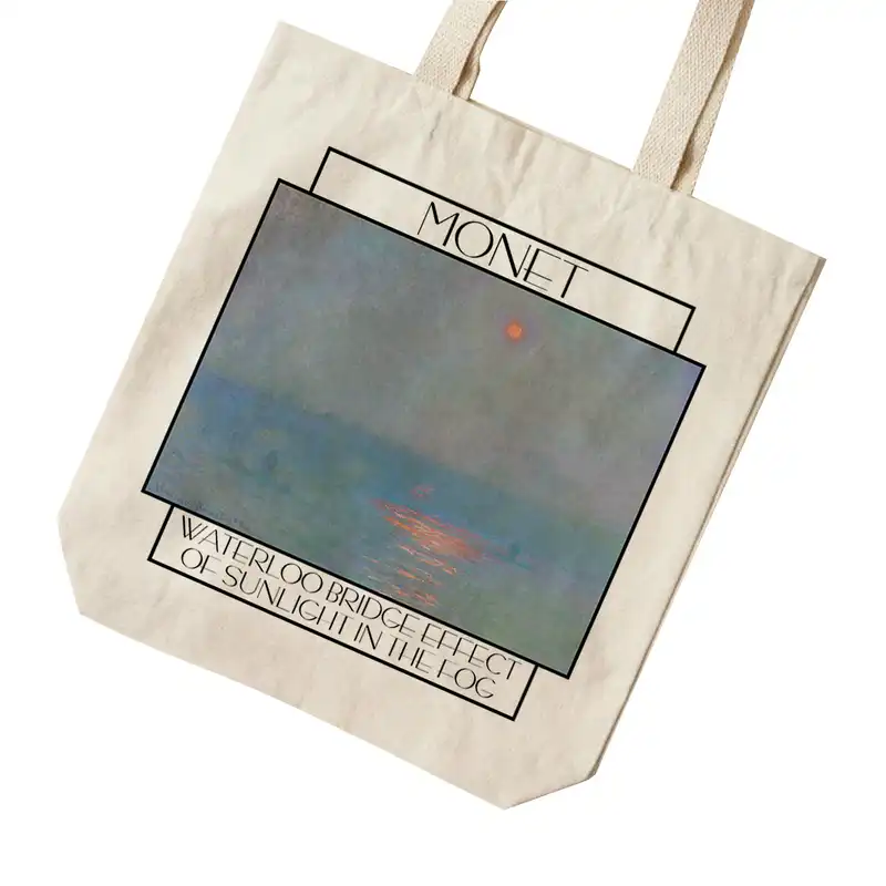 ساک خرید ترمه طراحان ایده مدل پل واترلو در مه از مونه کد 0190 - S