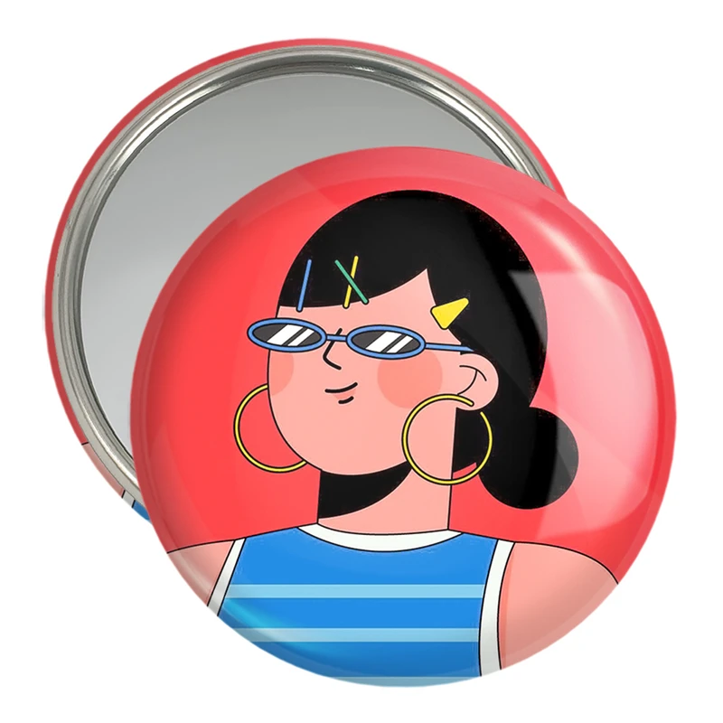 آینه جیبی خندالو مدل دختر قوی Girl Power کد 28935