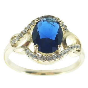 انگشتر زنانه مدل یاقوت کبود کد YS-As6