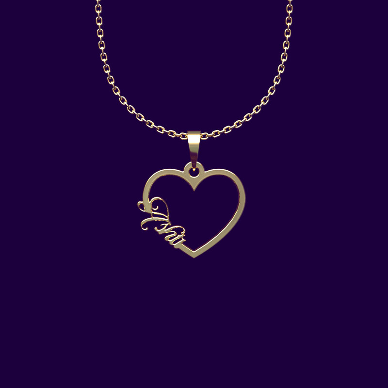 گردنبند طلا 18 عیار زنانه مدوپد مدل اسم Ashti کد WW2-1-1079