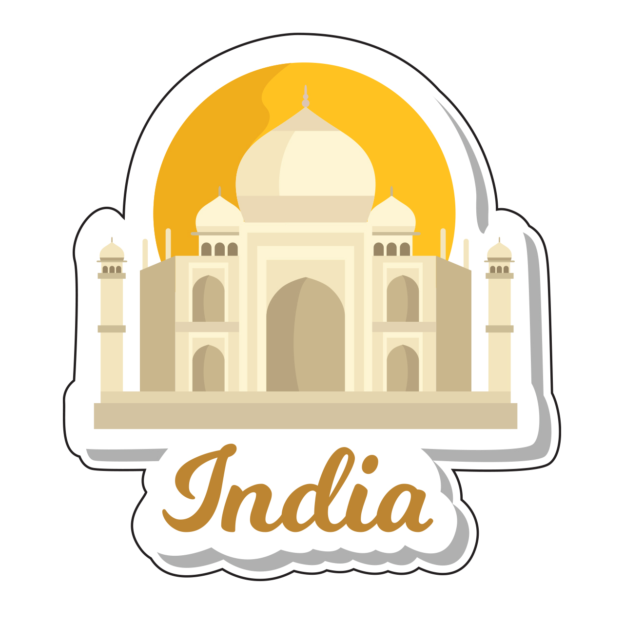برچسب لپ تاپ پویا مارکت طرح هند کد 1359