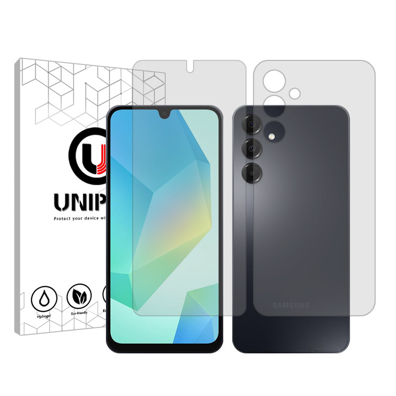 محافظ صفحه نمایش شفاف یونی پرو مدل Star 4 مناسب برای گوشی موبایل سامسونگ Galaxy A05s به همراه محافظ پشت گوشی