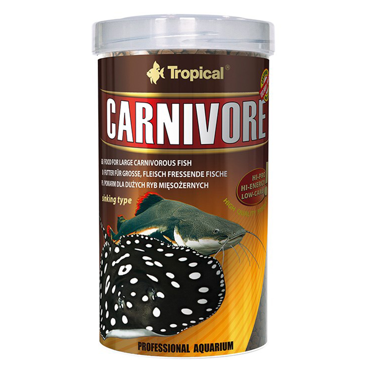 غذای ماهی تروپیکال مدل Carnivore Fish وزن 300 گرم